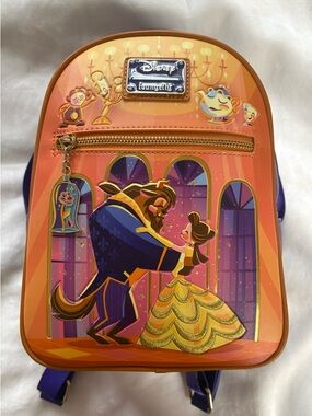 Loungefly Beauty and the Beast limited edition 30th anniversary Mini Backpack
